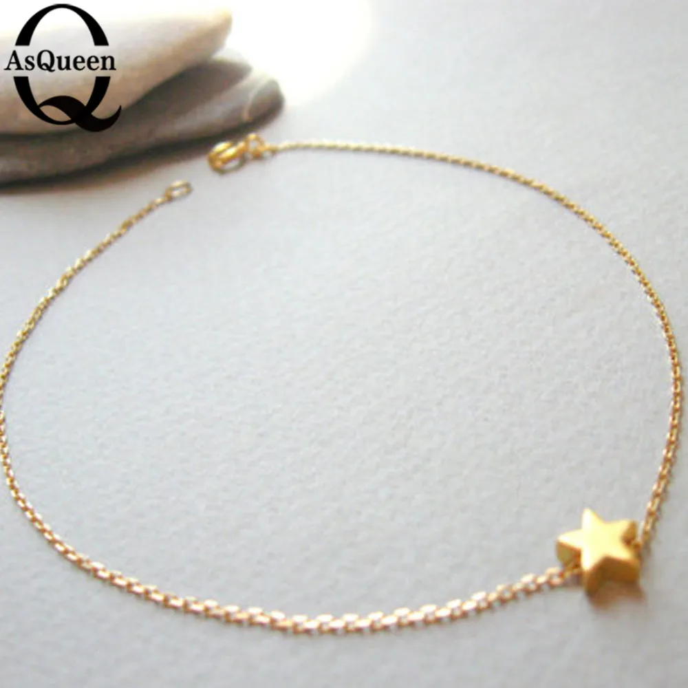 Браслет на лодыжку со звездами золотого цвета|ankle bracelet|jewelry ankle braceletsjewelry |