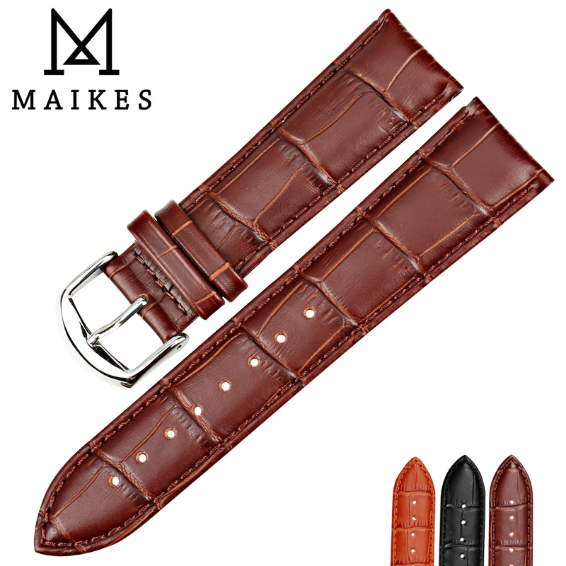Ремешок MAIKES из натуральной кожи для Casio качественный браслет часов аксессуары