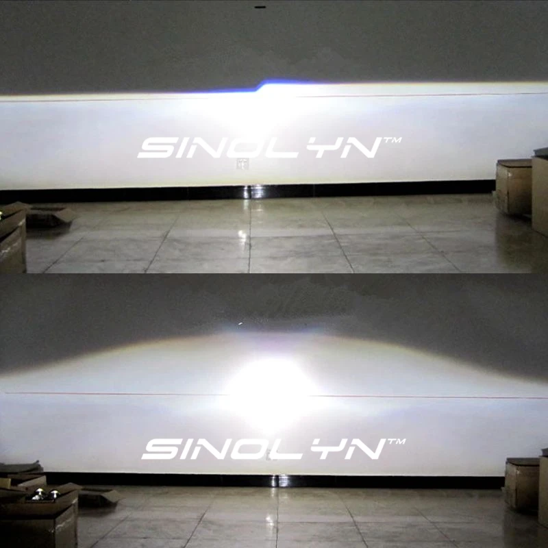 SINOLYN светодиодный DRL Ангельские глазки 3 0 дюймов Bi xenon объектив проектора фар