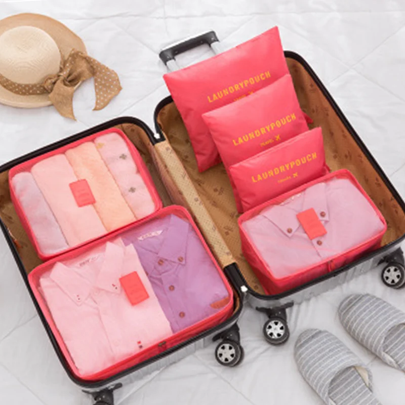 6 шт. дорожная сумка для хранения вакуумные сумки высокой емкости аккуратная