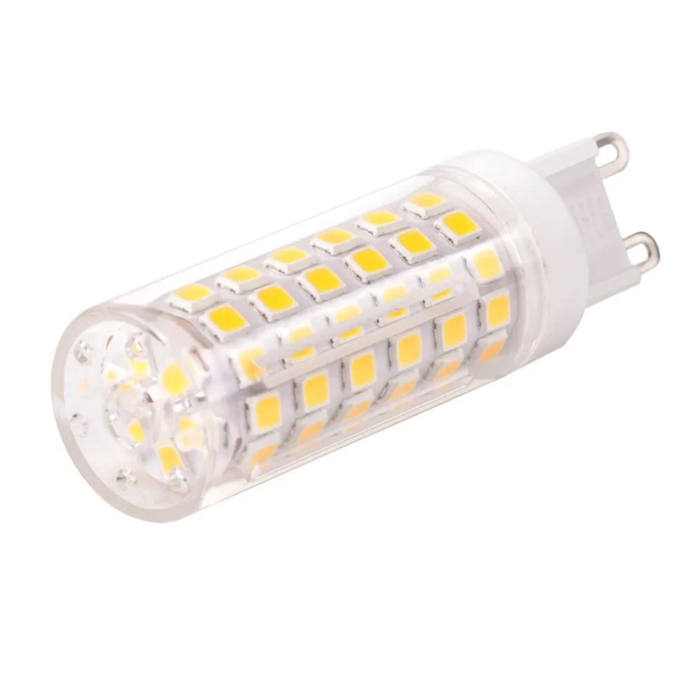 Модные Диммируемые керамические светодиоды лампы G9 E11 E12 E14 E17 BA15D 9 W DC 110 V 220 V 2835 лампочки заменить галогенные лампы для люстры