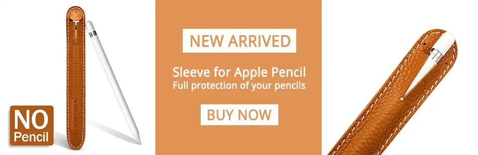 Jisoncase Чехол из натуральной кожи для Apple Pencil сумка кожаный чехол для iPadPro Pencil кожаный чехол для Apple Pencil holder