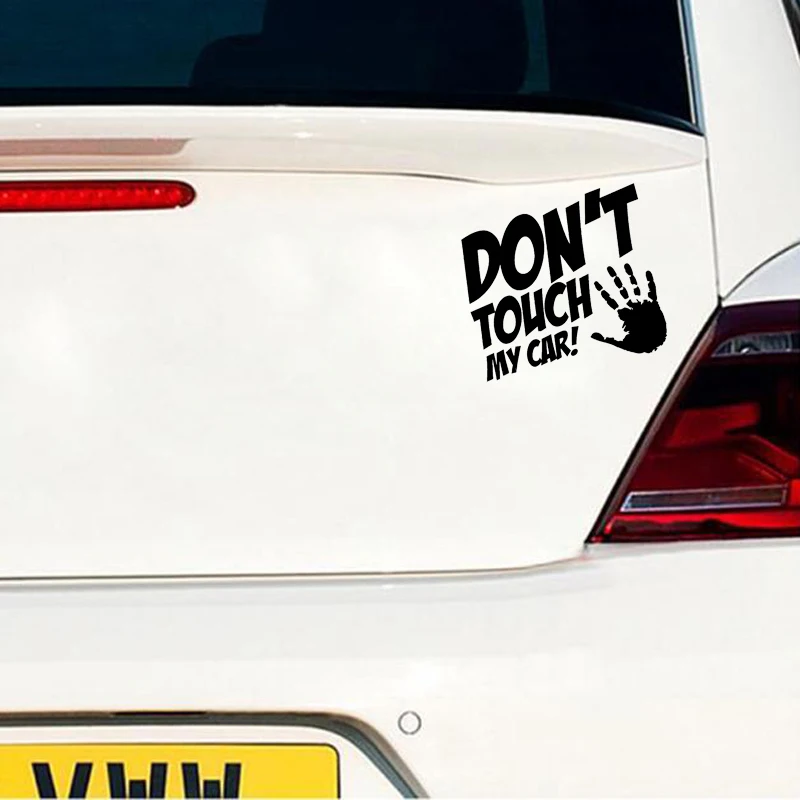 15*15 см автомобиля Стикеры и надписью Don't Touch My ручной лозунг грузовика бампер