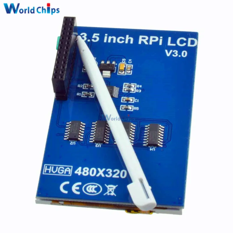 3 5 дюймовый TFT LCD сенсорный экран 320x480 SPI RGB дисплей плата для Raspberry Pi B +/PI2