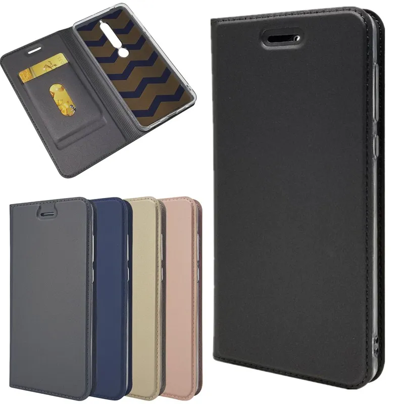 Магнитный чехол книжка из искусственной кожи для Nokia 1 2 3 5 7 Plus 8 9 Scirocco 6