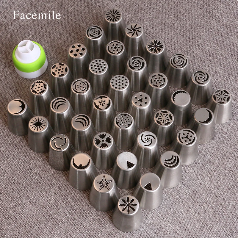 36 шт из нержавеющей стали русские наконечники для выпечки сопла украшения торта