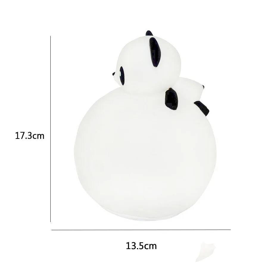 Силиконовые Panda светодиодный ночник USB Перезаряжаемые детей Красочные Новинка