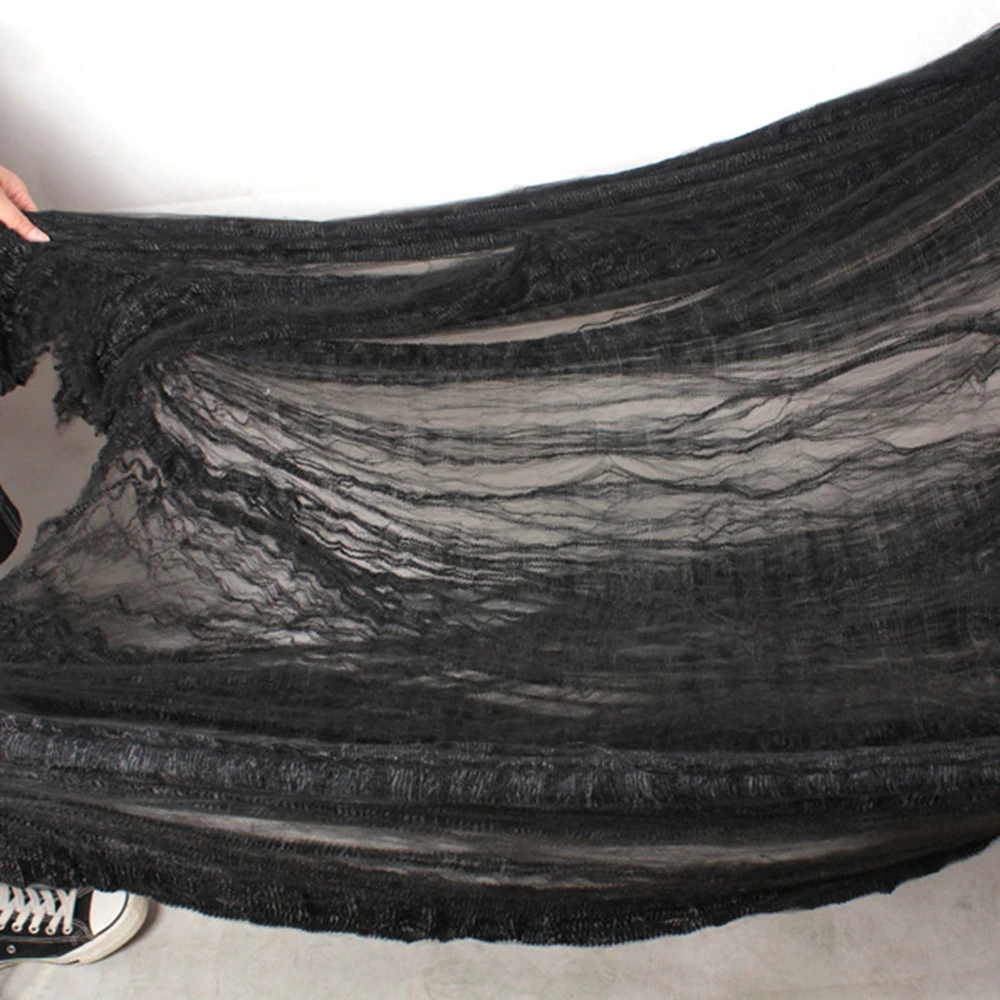 Halloween Scary Decoration Happy Party Scene Props Stretchy Cobweb Spider Web Horror Haunted House 2018 | Дом и сад