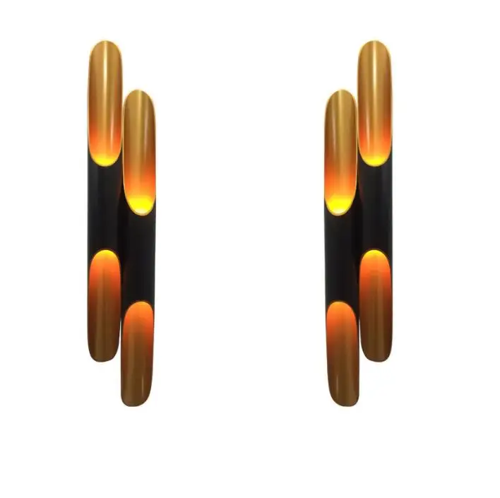 Креативный современный настенный светильник в форме бамбука бра светодиодное