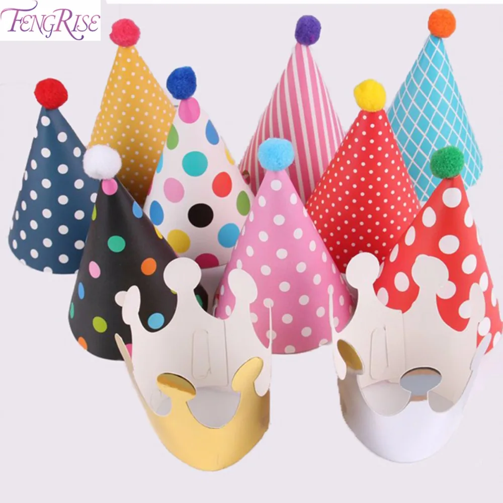 Вечерние шапки FENGRISE для дня рождения украшения детей 11 шт. аксессуары забавная