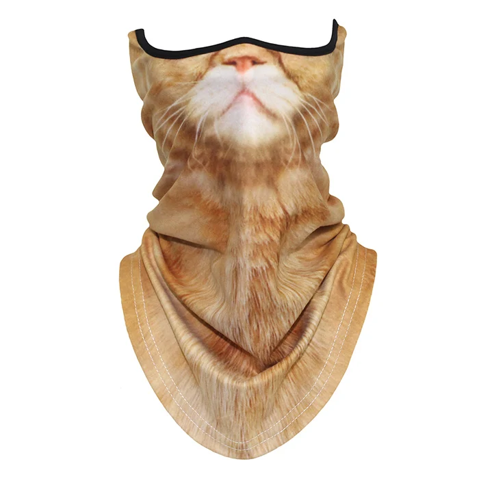 Exotic Shorthair Теплые гетры с объемным животным, на шею, ветрозащитная, мотоциклетная, Флисовая Балаклава, полумаска для лица, зимние, лыжные, на Хэллоуин, сноуборд, Велоспорт, собака, лиса - Цвет: Exotic Shorthair
