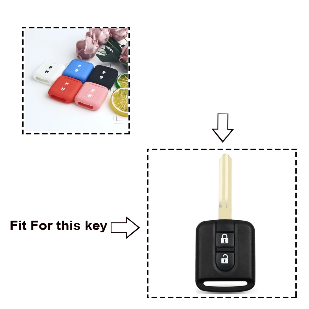 Силиконовый чехол KEYYOU 10x для Nissan Micra K12 Note Navara Qashqai J10 первоклассный Almera Sunny X