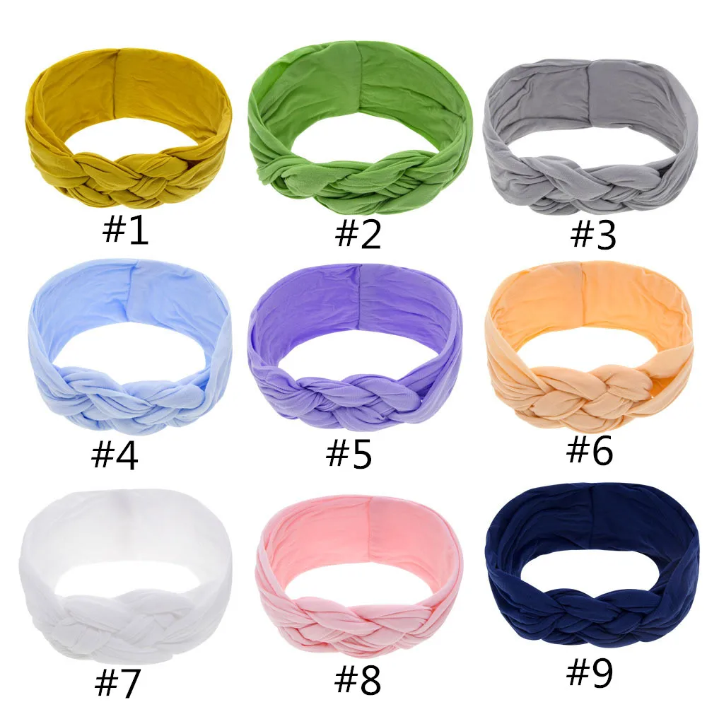 

20pcs/lot,17*7.5cm nylon solid soft headband hair fashion accessories hot sale