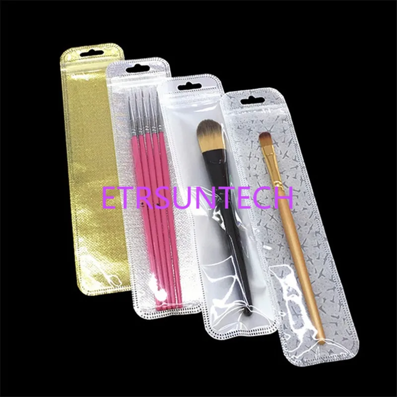 1000 шт./лот USB ночные световые сумки для макияжа бровей кисти Ziplock мешок палочки еды