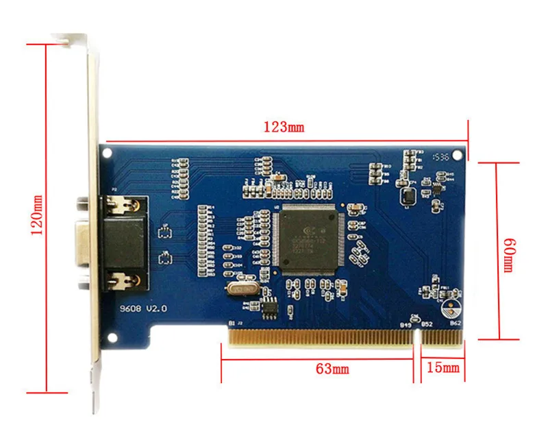 8ch hd d1 в реальном времени cctv PCI dvr видео захвата карты 4ch аудио VGA выходной кабель