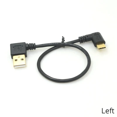 Кабель USB Type C для быстрой зарядки кабель и передачи данных под углом 90 градусов 25