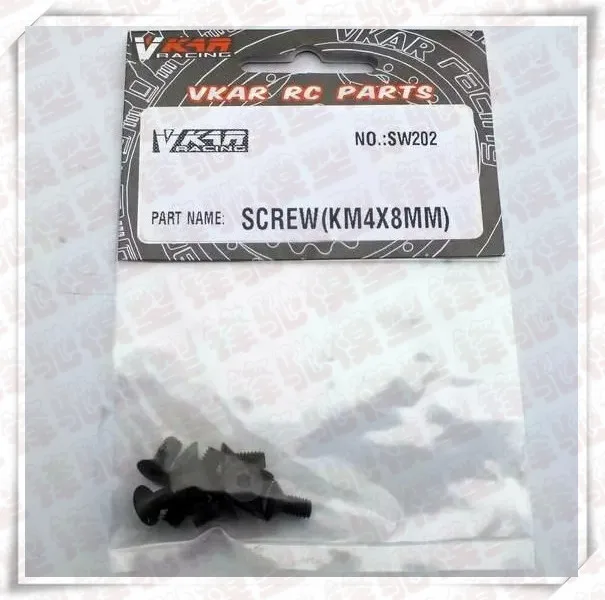 VKAR racing 1/10 bison rc monster truck car share part screw (km4*8 мм) SW202|Детали и аксессуары| |