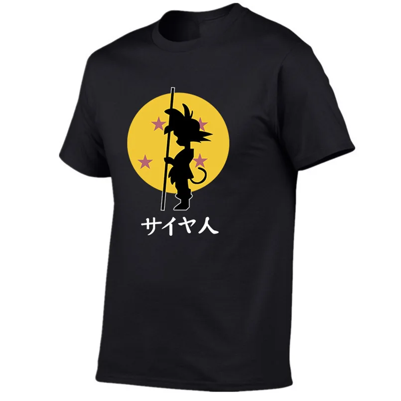 Футболка с драконом и шариком для мужчин летняя футболка Z super son goku Slim Fit cosplay 3D