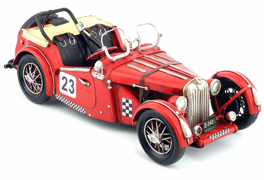 Старинная классическая модель автомобиля Ретро Винтажные кованые металлические