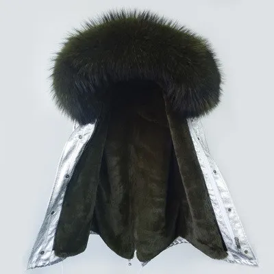 18 OFTBUY, парка, зимняя куртка, Женское пальто с натуральным мехом, большой воротник из натурального меха енота, парки, теплое плотное зимнее пальто, женская верхняя одежда - Цвет: 18