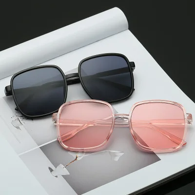 

New Vintage Oversized Square Sunglasses Women men Brand Retro Big Frame Sun Glasses Transparent UV400 oculos female male