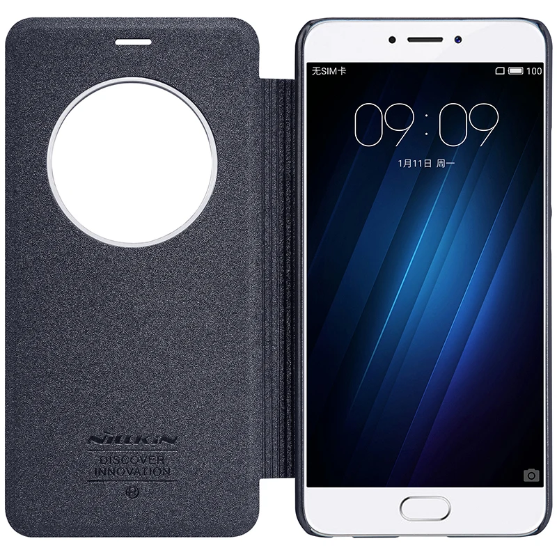 Чехол Nillkin для meizu m3e откидной серии с блестками Пластиковая Задняя крышка из