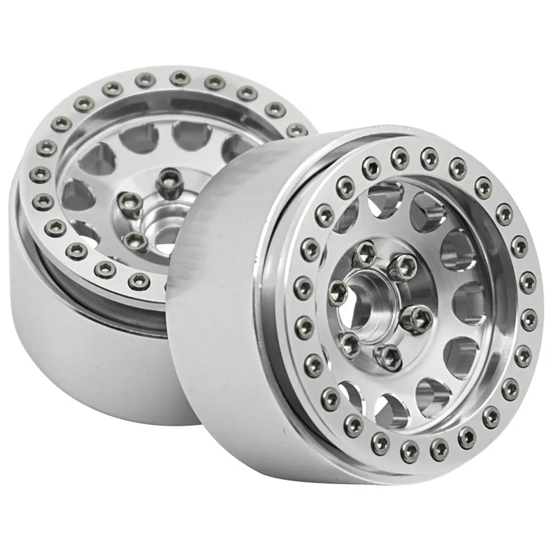 AXSPEED 1/2/4pcs 1.9 inch Metal Aluminum Alloy Beadlock Wheel Rims for Axial SCX10 90046 TRX-4 D90 RC4WD 1/10 RC Crawler Car | Игрушки и