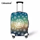 Защитный чехол для чемодана Coloranimal Одуванчик аксессуары для путешествий эластичная тележка подходит для чемоданов 18-30 дюймов пылезащитный чехол