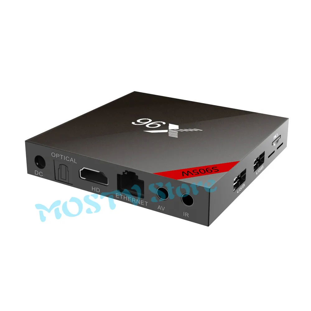 X96 Android 7,1 ТВ BOX Quad core Amlogic S905W 2 ГБ 16 ГБ телеприставки смарт-ТВ