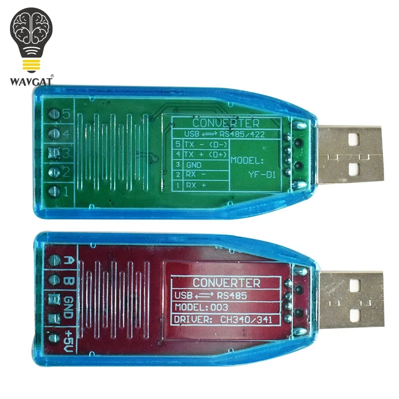 Промышленный USB в RS485 422 CH340G преобразователь, обновленный защитный преобразователь, Совместимость со стандартом RS-485 разъемом