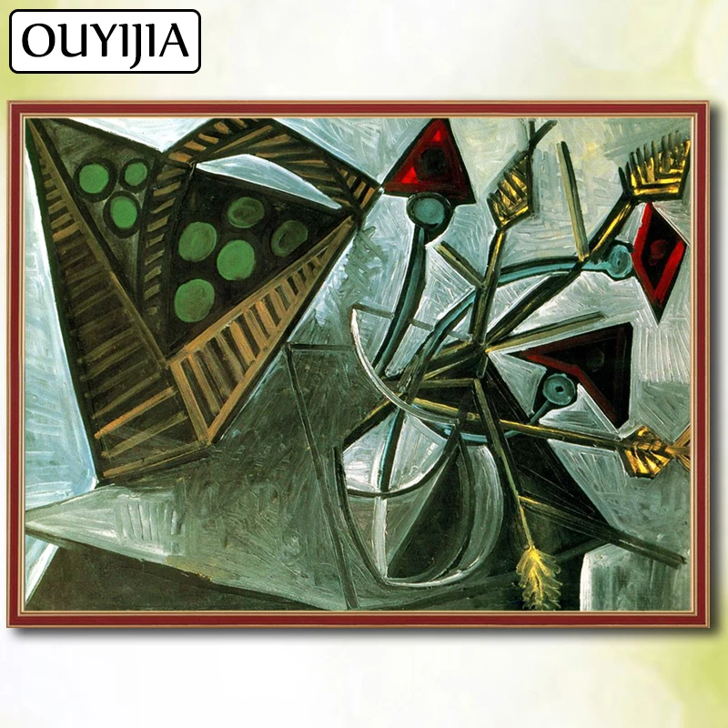 Абстрактная картина Picasso OUYIJIA 5D для творчества полноразмерная Мозаика из страз