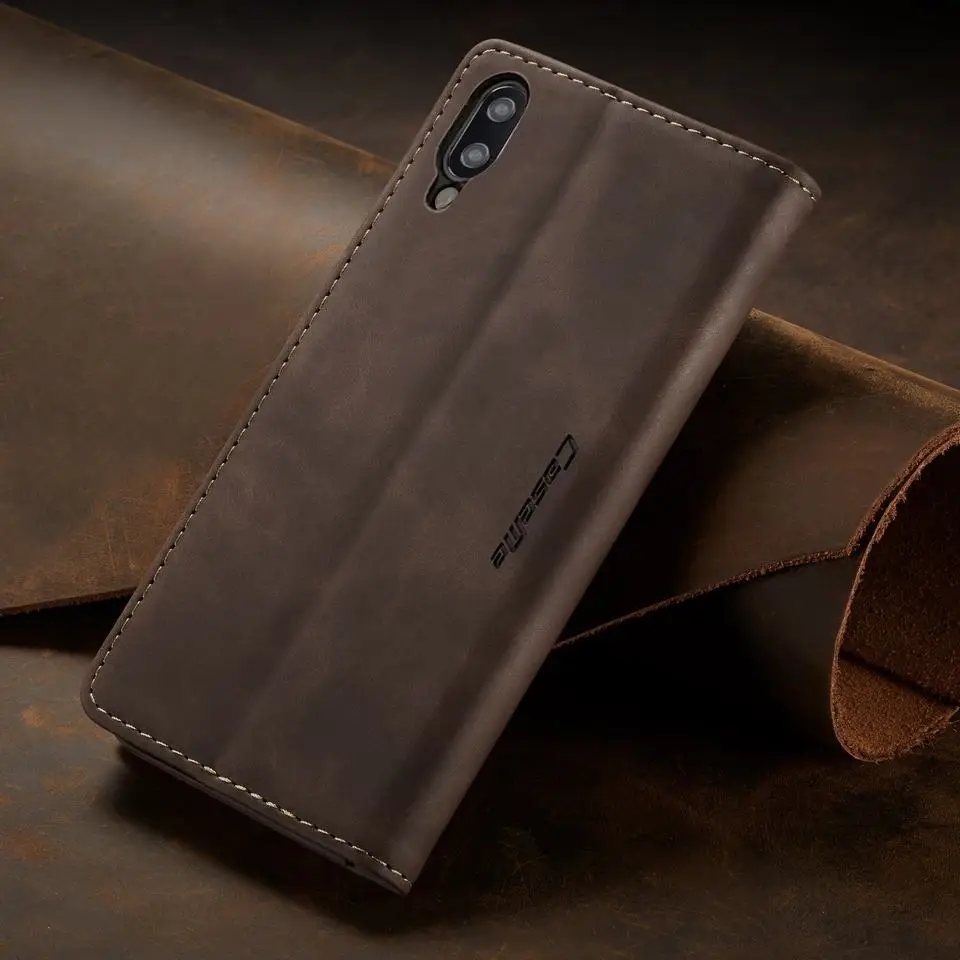Магнитный флип чехол для samsung Galaxy A10 A 10, кожаный чехол в стиле ретро, чехол для телефона, роскошный держатель для карт, кошелек, чехол на самсунг A10