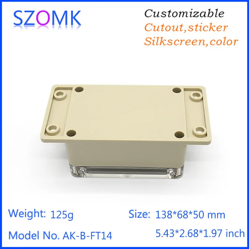 1 шт. водонепроницаемый пластиковый электробокс 138*68*50 мм IP65 |