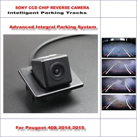 car rear camera for peugeot 408 2014 2015 intelligent parking tracks reverse backup ntsc rca aux hd sony cam