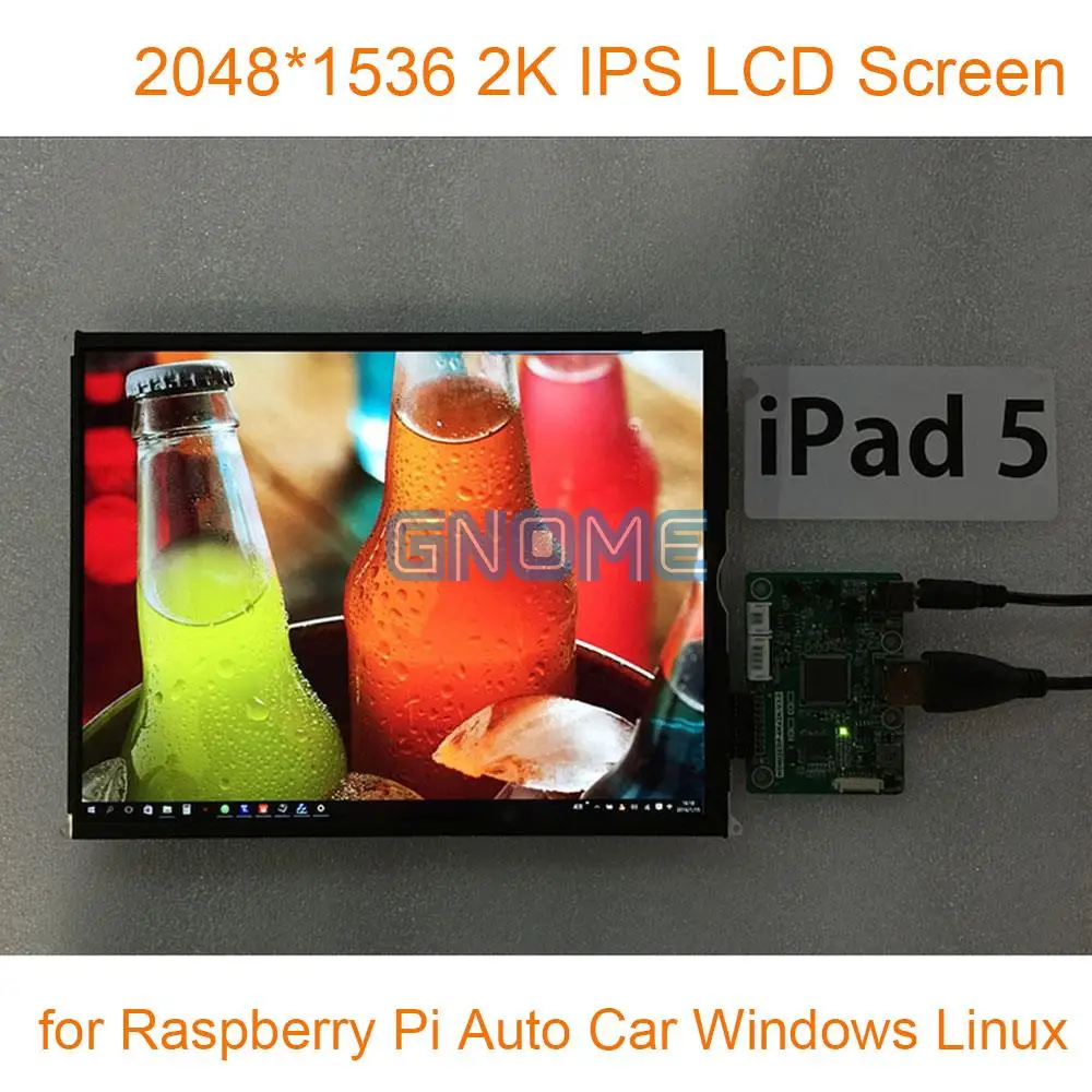 9,7 дюймов 2048*1536 2K ips Hdmi с платой Водителя комплект ЖК-экрана монитор набор для Raspberry Pi 3 Авто дисплей Windows Linux