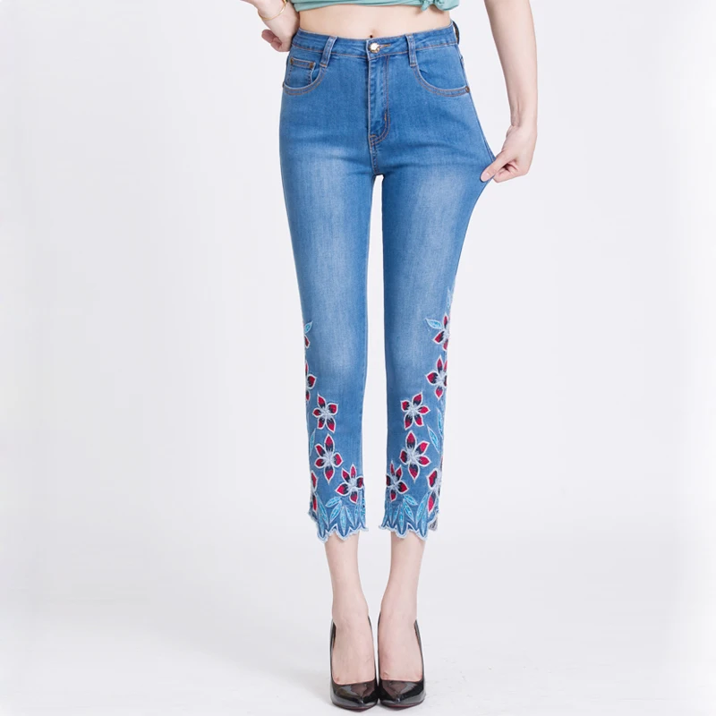 Лидер продаж 2019 брендовые узкие прямые джинсы с высокой талией женские красивые