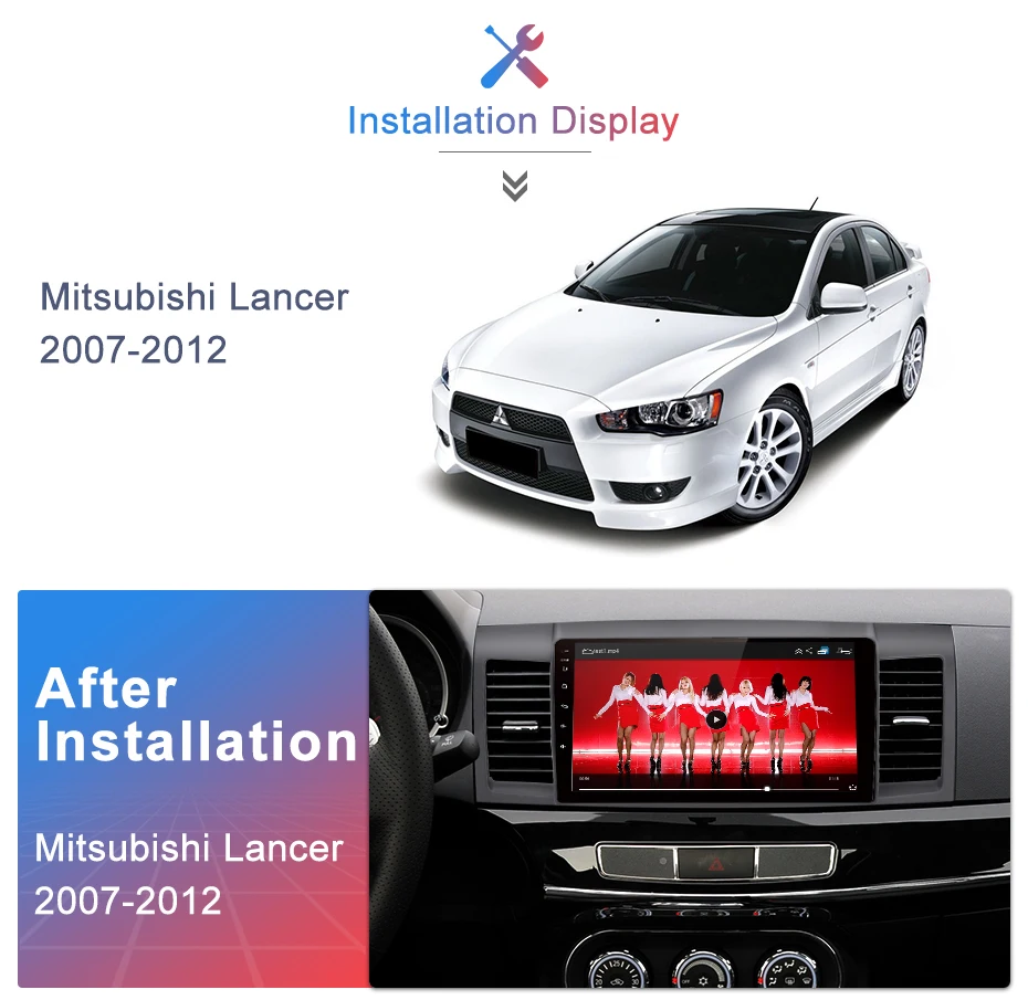 Junsun 2G+ 3 2G Android 8,1 4G Автомобильный Радио мультимедийный плеер для Mitsubishi Lancer 2007-2012 навигация gps 10,1 ''Авто 2 din без dvd