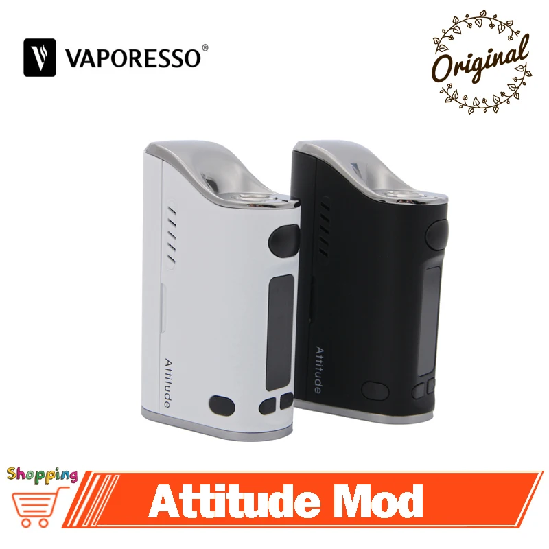 Оригинальный Vaporesso Attitude EUC Box Mod Vape 80 Вт TC/VW 1300 мАч Buit in батарея подходит Estoc Tank