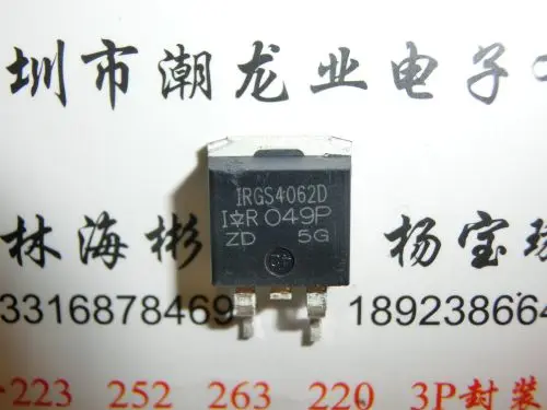 

5 шт. IRGS4062DPBF IRGS4062D GS4062D TO-263