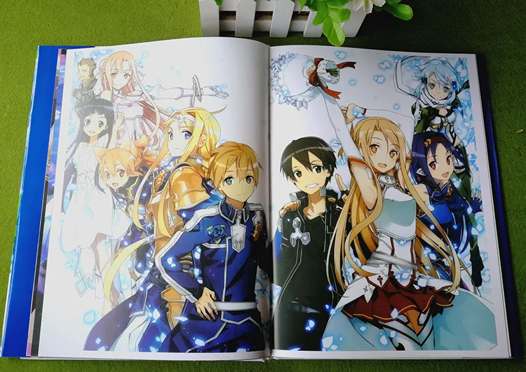 Меч искусство онлайн Сан Арт КНИГА Kirito Yuuki Asuna Fanart каталог брошюры иллюстрации