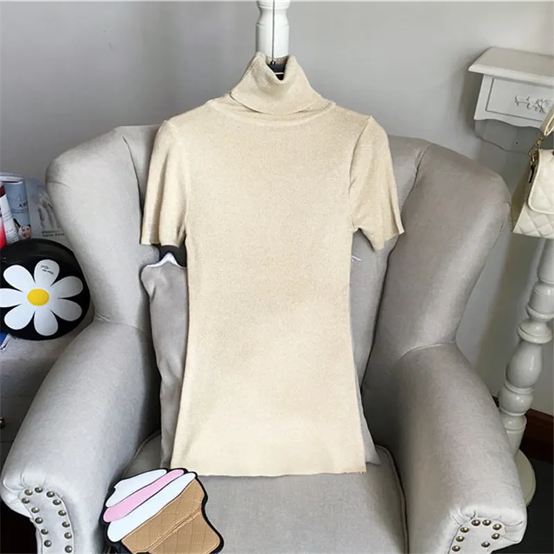 Пуловер женский трикотажный с коротким рукавом ярких цветов ZZ095 2017 | Женская