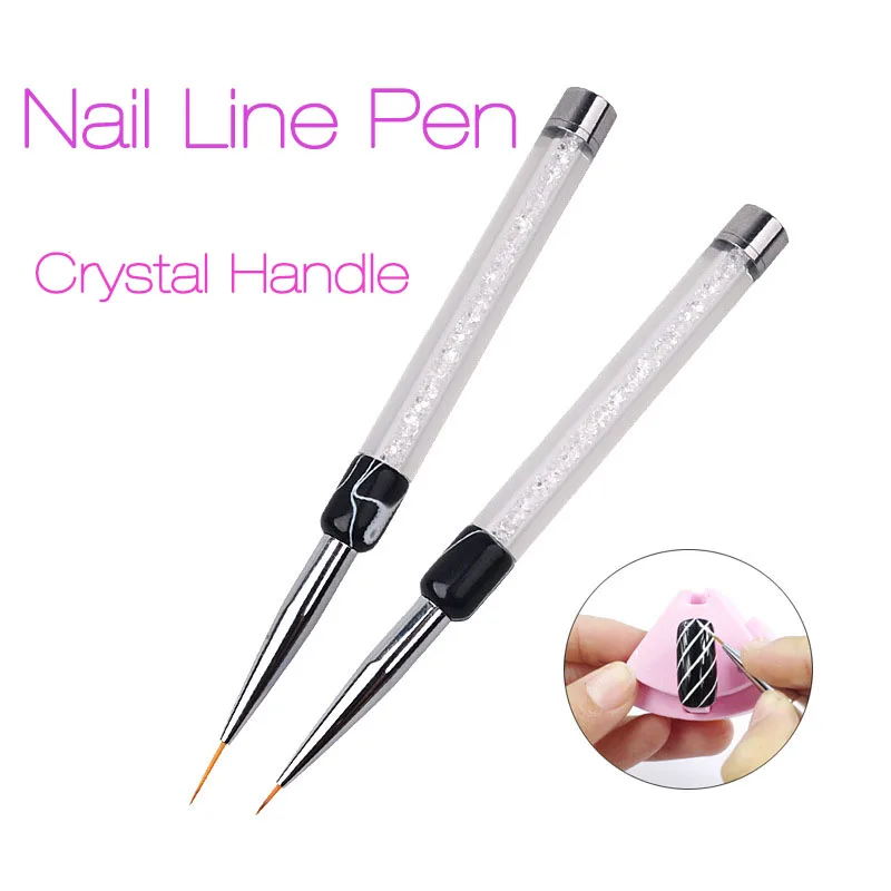 

New Nail Art Pen Line Painting Tools DIY Nail Art Brushes 7mm 14mm Tip Manicure Pedicure 2016 Hot Sale Beauty Gift Xmas 2 Style