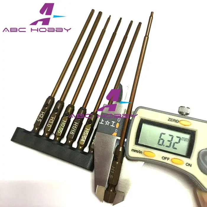 Набор инструментов из шестигранных метрических/дюймовых пружинных сталей 7 шт. 1 5