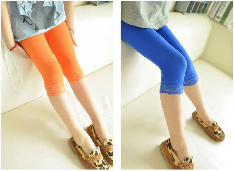 Детские Бархатные кружевные леггинсы для девочек 12 цветов|legging children pants|legging
