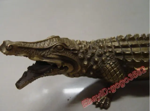 free ship Lifelike bronze statue of a crocodile | Дом и сад