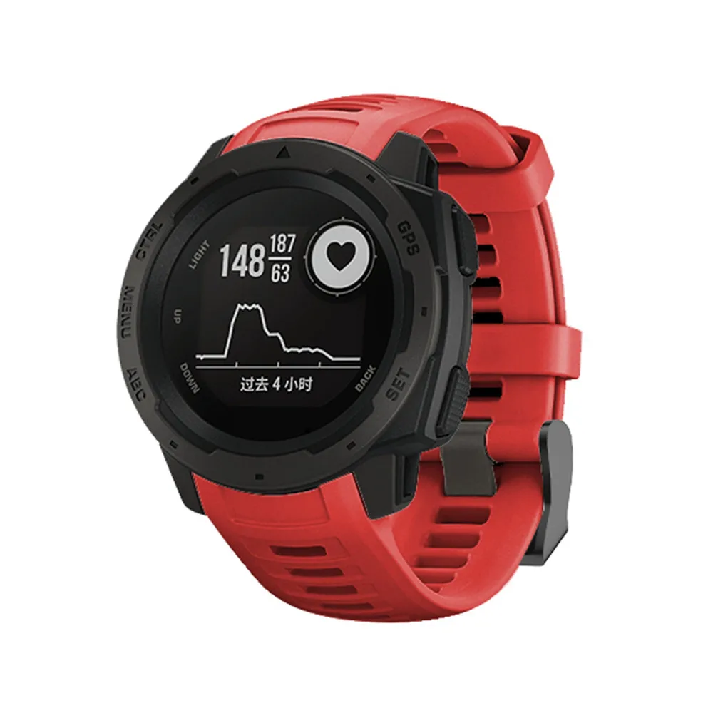 NoEnName_Null силиконовый умный ремешок для часов замена Garmin Instinct 22 мм быстросъемный
