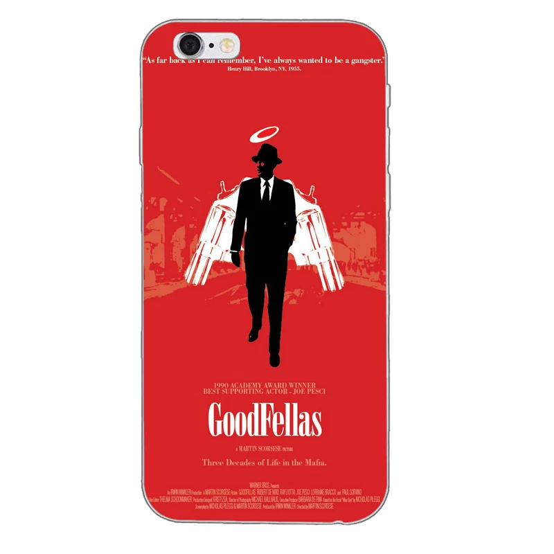 Goodfellas гангстера силиконовый мягкий чехол для телефона из ТПУ для Apple iPhone 4 4S 5 5S 5c SE 6 6s plus, 7, 7 plus, 8, 8 plus, X - Цвет: GoodfellasA02