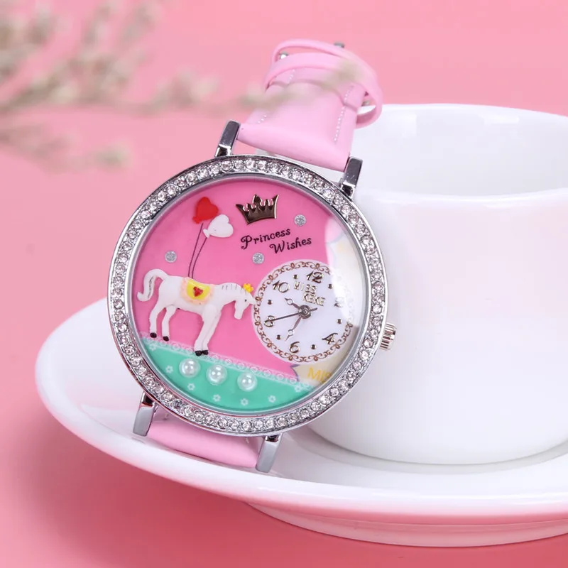 Женские кварцевые часы с ремешком в виде единорога Miss Keke|wristwatch women|wristwatch quartz