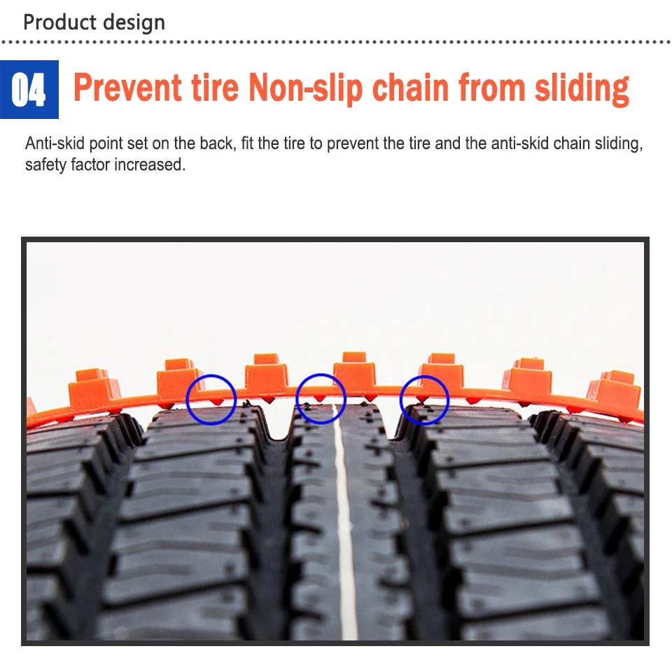 Снежные цепи ZDPARTS для автомобилей седанов/внедорожников противоскользящие