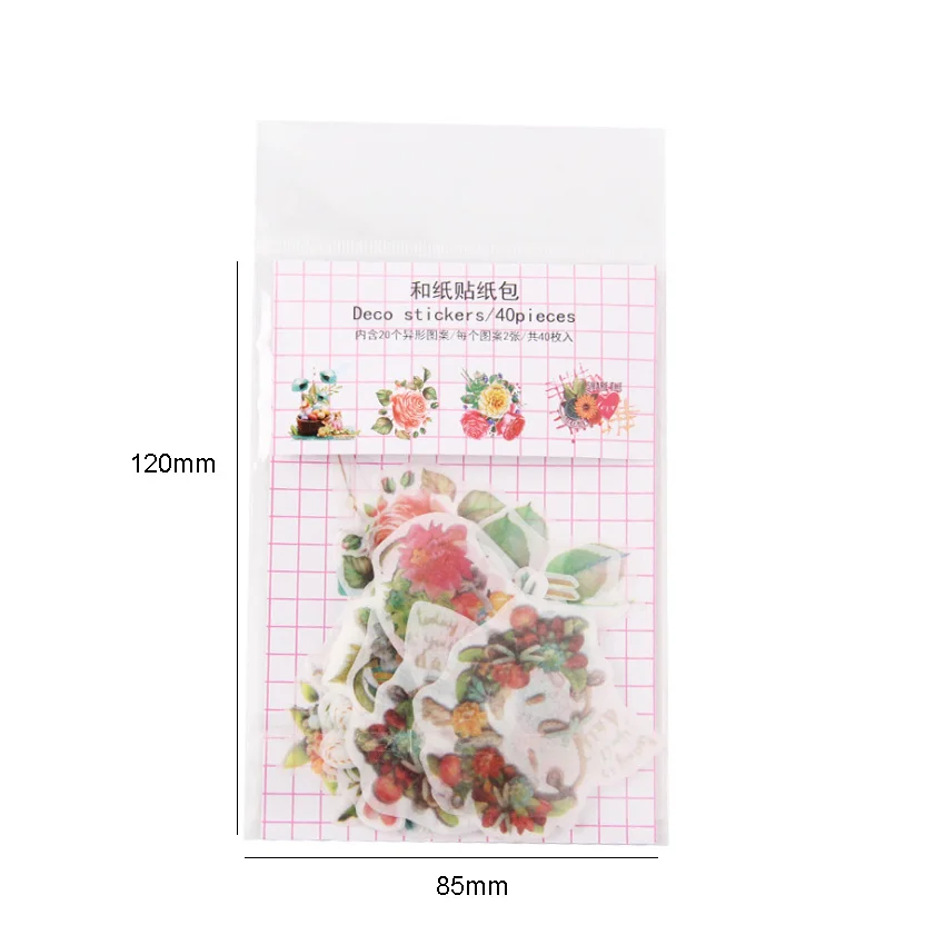 

40pcs/pack Sky City Series Fresh and Lovely Pocket DIY Decorative Stickers Seal Sticker DIY Gift Product Sealing Label Sticker